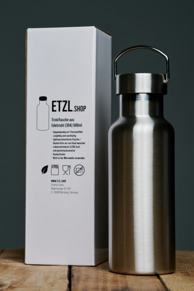 Edelstahl Trinkflasche doppelwandig 500 ml